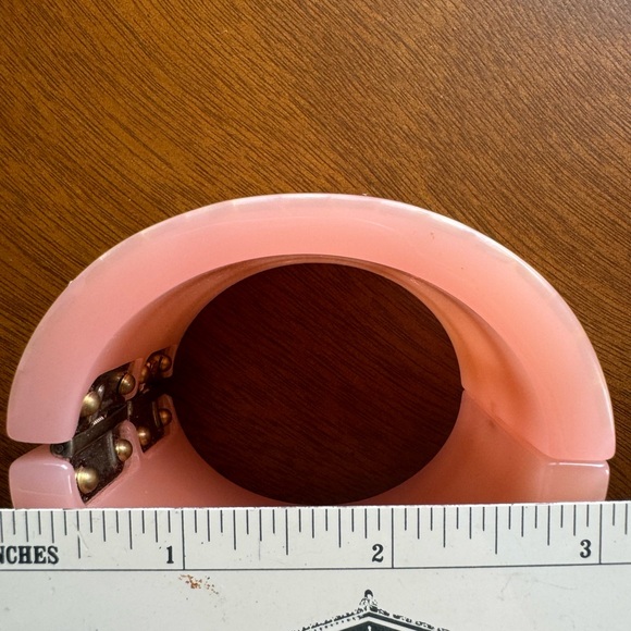 Chanel Pink Rhinestone Cuff Bracelet - Picture 8 of 8